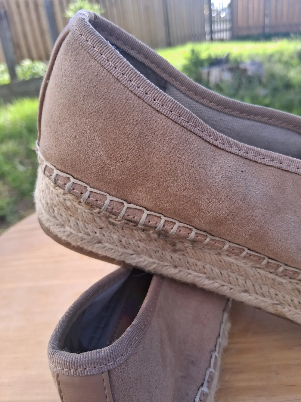 Circus by Sam Edelman Platform Espadrille Slip-Ons Tan Suede Women’s Size 9